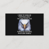 Eagle ik moet werken aan het controleren van de bl visitekaartje (Voorkant)