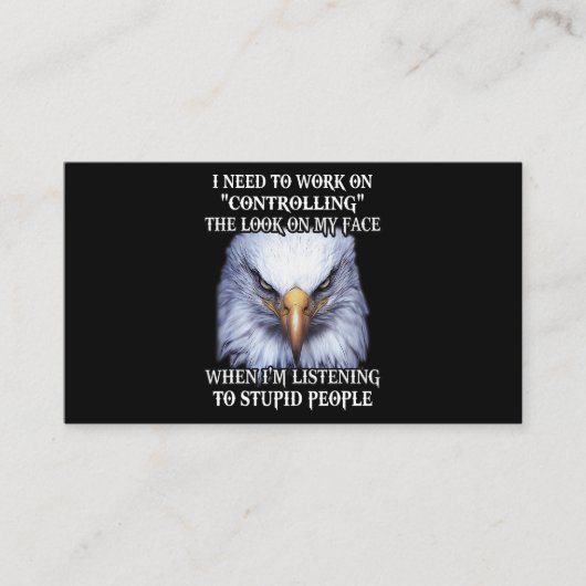 Eagle ik moet werken aan het controleren van de bl visitekaartje (Voorkant)