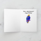Eagle in Colors Happy Birthday Card Kaart (Binnen)