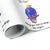 Eagle in de Bijbel van kleuren als adelaars Cadeaupapier (Rol Hoek)