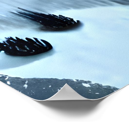 Eagle in de sneeuwberg | AI Art Poster (Hoek)