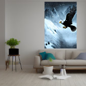 Eagle in de sneeuwberg | AI Art Poster