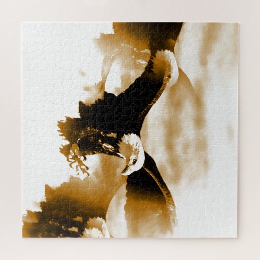 Eagle in Flight Art Legpuzzel (Horizontaal)