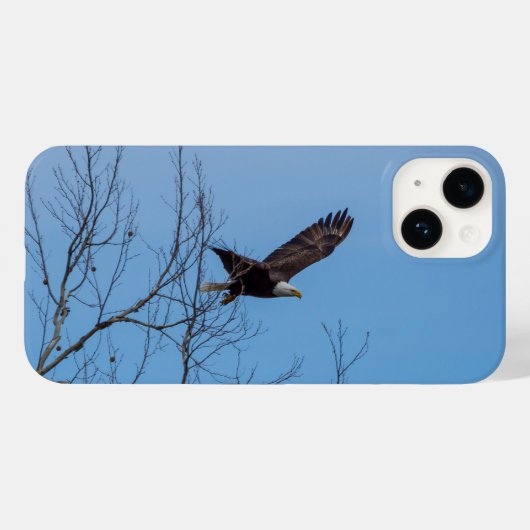 Eagle in Flight iPhone Case (Achterkant (horizontaal))