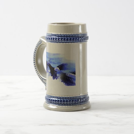 Eagle in vlucht bierpul (Voorkant links)