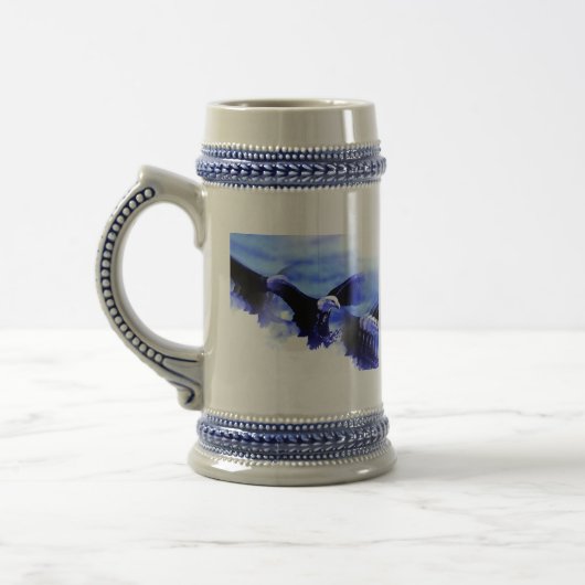 Eagle in vlucht bierpul (Links)