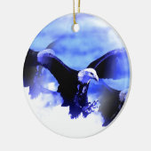 Eagle in vlucht keramisch ornament (Links)