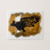 Eagle in vlucht legpuzzel (Horizontaal)