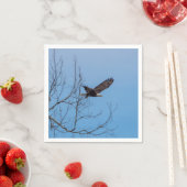 Eagle in vlucht servet (Insitu)