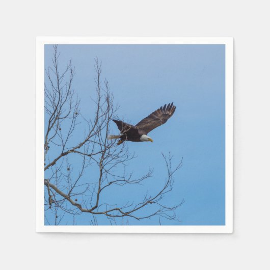Eagle in vlucht servet (Voorkant)