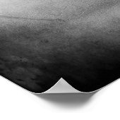 Eagle in vlucht zwart-wit poster (Hoek)