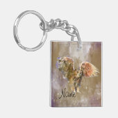 Eagle in waterverf sleutelhanger (Voorkant Links)