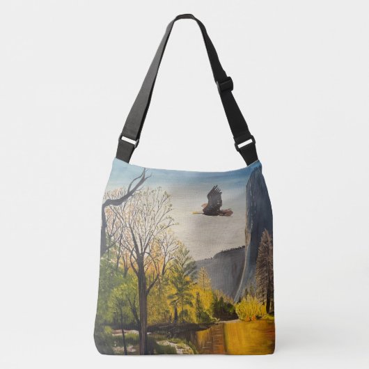Eagle in Yosemite National Park, door Gary Poling Crossbody Tas (Voorkant)