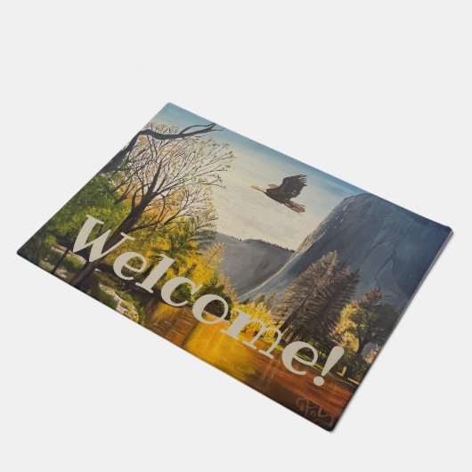 Eagle in Yosemite National Park, door Gary Poling Deurmat (Schuin)