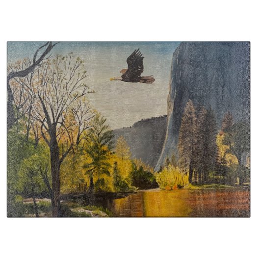 Eagle in Yosemite National Park, door Gary Poling Snijplank (Voorkant)