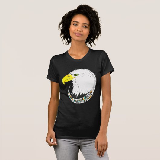 Eagle Ink Tekening T-shirt (Voorkant volledig)