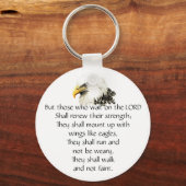 Eagle - Inspirerend - Manuscript - zij die wachten Sleutelhanger (Voorkant)