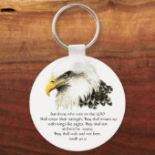 Eagle - Inspirerend - Manuscript - zij die wachten Sleutelhanger (Voorkant)