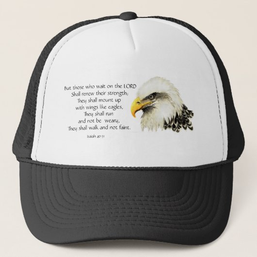 Eagle - Inspirerend - Manuscript - zij die wachten Trucker Pet (Voorkant)