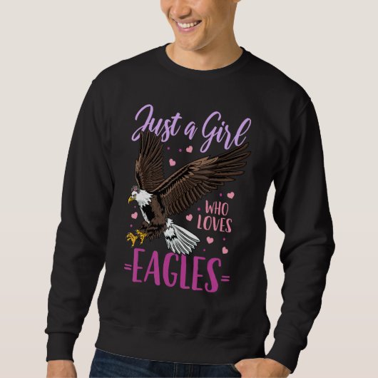 Eagle is gewoon een meisje dat van Eagles houdt Trui (Voorkant)