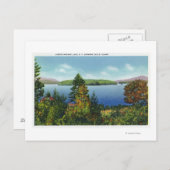 Eagle Island en Lower Saranac Lake Uitzicht Briefkaart (Voorkant / Achterkant)