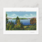 Eagle Island en Lower Saranac Lake Uitzicht Briefkaart (Voorkant)