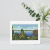 Eagle Island en Lower Saranac Lake Uitzicht Briefkaart (Staand voorkant)