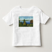 Eagle Island en Lower Saranac Lake Uitzicht Kinder Shirts (Voorkant)