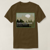 Eagle Island State Park Washington Trees and Fores T-shirt (Design voorkant)