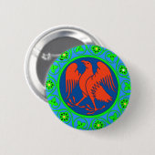 Eagle, Italiaans Ronde Button 5,7 Cm (Voorkant /achterkant)