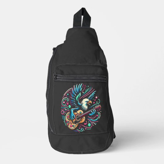 Eagle Jammin op gitaar Sling Bag (Voorkant)