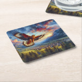 Eagle Kartonnen Onderzetters (Schuin)