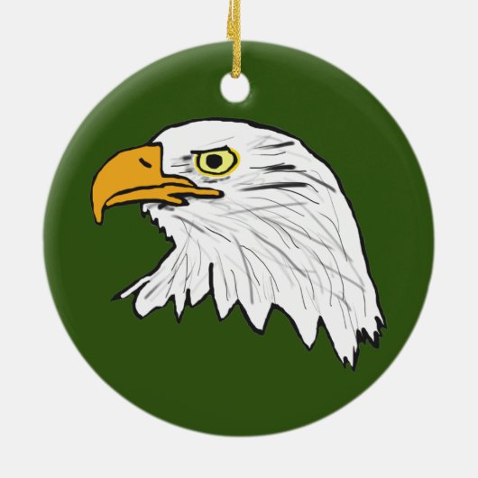Eagle Keramisch Ornament (Achterkant)