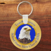 Eagle Klasse Reunion Giften met JOUW TEKST of LOGO Sleutelhanger (Voorkant)