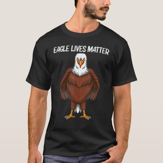 Eagle-koel-kool-blaasje-staart-vogelgriep voor man t-shirt (Voorkant)