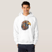 Eagle kop hoodie (Voorkant volledig)