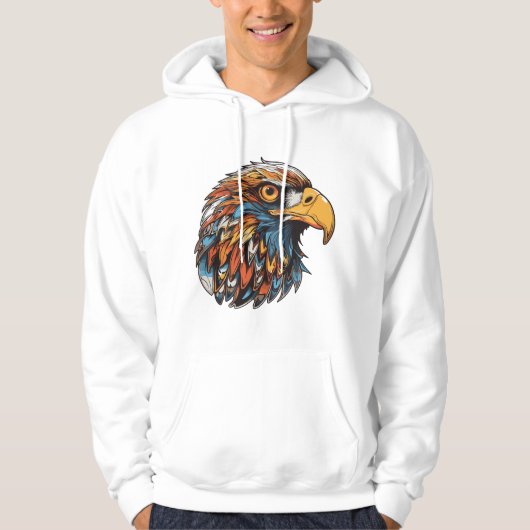 Eagle kop hoodie (Voorkant)