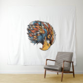 Eagle kop wandkleed (In Situ (horizontaal))