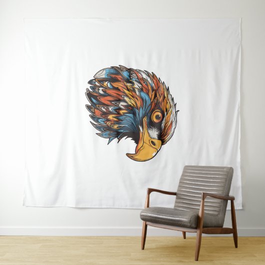 Eagle kop wandkleed (In Situ (horizontaal))