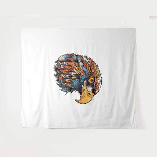 Eagle kop wandkleed (Voorkant (horizontaal))