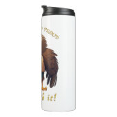 Eagle Koppig Deal Met Het Schattig Schattig Grappi Thermosbeker (Geroteerd rechts)