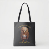 Eagle Koppig Deal Met Het Schattig Schattig Grappi Tote Bag (Voorkant)