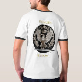Eagle kracht en vrijheid t-shirt (Achterkant volledig)