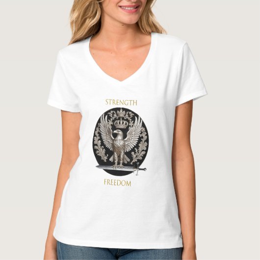 Eagle kracht en vrijheid t-shirt (Voorkant)