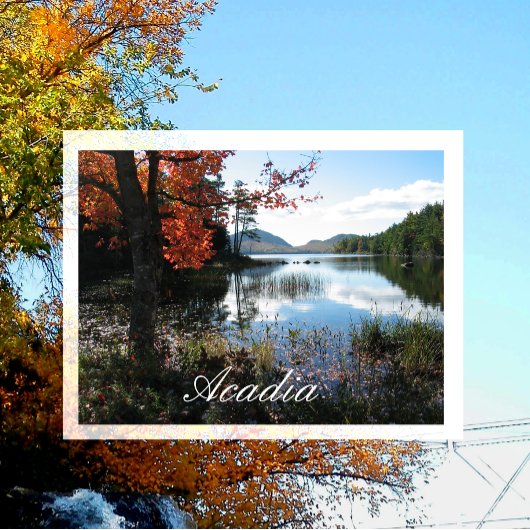 Eagle Lake, Acadia National Park, Maine Briefkaart