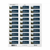 Eagle Lake en rode esdoornbladeren Etiket (Full Sheet)