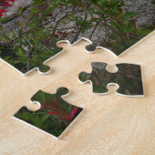 Eagle Lake en rode esdoornbladeren I Legpuzzel (Zijkant)