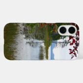 Eagle Lake en rode esdoornbladeren II Case-Mate iPhone Case (Achterkant (horizontaal))