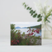 Eagle Lake en Rode Esdoringsbladeren Briefkaart (Staand voorkant)