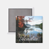 Eagle Lake, Herfst, Acadia National Park, Maine Magneet (Voorkant / Achterkant)